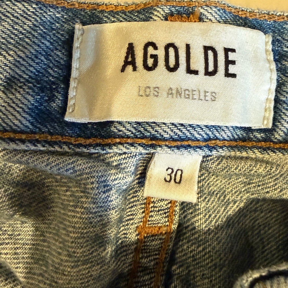 Agolde Women’s Jeans Riley Cop Wash Blitz Size 30 - Picture 4 of 6